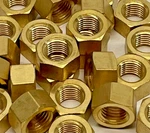 7/16-20 X 3/8 Brass Stud Nut, Dorman # 680-005 ; Lot Of Nuts New. Price: $14.95.