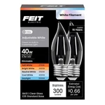 Feit BA10 E26 (medium) Led Bulb Adjustable White 40 Watt Equivalence Pk New. Price: $18.99.