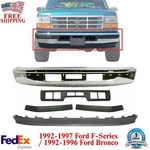 Front Bumper Chrome Kit 1992-1996 Ford Bronco / 1992-1997 F-150 F-250 F-350 New. Price: $408.36.