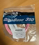 Black Box EVNSL86-0006 Gigabase 350, CAT5E, Patch CABLE,350 Mhz,booted,pink, 6FT New. Price: $13.00.