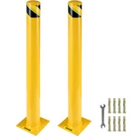 Vevor Safety Bollard Steel Post Yellow Pipe Barrier 42" H 5.5" New. Price: $106.99.