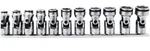Koken #RS3441M/11 3/8" Universal Socket Set 8MM-19MM Nut Grip 11PC 6 Point New. Price: $385.00.