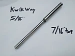 Kwik Way 5/16" Valve Seat Grinder Grinding Pilot .437" Top Used. Price: $44.99.