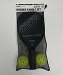 Franklin Activator Pickleball 2 Player Wooden Paddle Set W/ X-40 Outdoor Balls New. Price: $12.00.