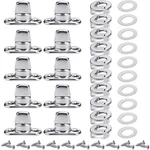 Gisafai 10 Sets Canvas Twist Lock Fasteners, Turn Button Silver New. Price: $15.10.