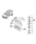Genuine Mopar Washer 68252512AA New. Price: $122.00.