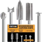 Wood Carving Drill Bits Set Compatible With Dremel Rotary Tool 5 Different En... New. Price: $24.90.