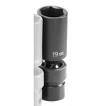 Grey Pneumatic 1019UMD 3/8" Drive Deep Metric Universal Impact Socket 19MM New. Price: $31.14.
