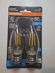 Led B10 E26 Dl 60W 2PK New. Price: $14.99.
