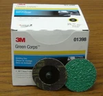 3M 01398 Green Corps Roloc Discs, 1398, Inch, 24YF, 25 Per Box New. Price: $99.95.
