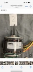 Trane MOT19463 Blower Motor, 200-230 Volt, 60HZ, 1PH, 1/8HP, 825 Rpm New. Price: $300.00.