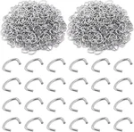 Swpeet 1000PCS 1/2" Galvanized Hog Rings Assortment Kit, Professional Upholstery New. Price: $23.00.