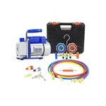 Vacuum Pump & Gauge Set 3.5CFM, For Hvac Refrigeration, W/ 3-WAY Manifold New. Price: $105.79.