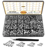 Ljinge 710PCS Machine Screw Assortment, M-1, Stainless Steel New. Price: $23.19.