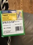 Hillman 3/16 In. X 2-1/4 Flat Concrete Screw Anchor (100 Ct.) 375302 Open. Price: $23.00.