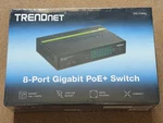 Trendnet 8-PORT Gigabit Greennet Poe+ Switch (model: TPE-TG80G) New. Price: $29.99.