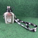 Stanley Classic Canteen 1.1QT Stainless Steel Camp Hiking Edc Black /white Strap New. Price: $64.97.