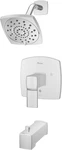 Deckard Chrome Tub Shower Faucet - Valve Not Included, Modern Design LG898DAC New. Price: $310.99.