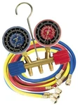 Robinair 40161 Brass Manifold Gauge Set W/ 36" Standard Hoses R12/22/502 New. Price: $69.95.