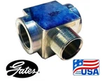 Gates 24FP-24FP-24MP Female Pipe Nptf On Run To 1-1/2" Tee New. Price: $20.00.