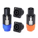 Pro Audio Speakon Connector 4 Pole Orange Blue Speaker Cable Plug & Lock Sockets New. Price: $18.99.