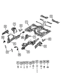 Genuine Mopar Frame Rail Bracket Left 68449211AB New. Price: $31.06.