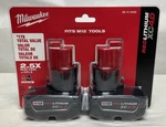Milwaukee M12 Redlithium XC4.0 12V 4.0AH Li-ion Battery 2-PACK 48-11-2442 New. Price: $84.90.