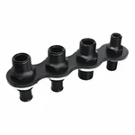Billet Specialties BLK66935 A/c & Heat Bulkhead; In-line Push On 4-PORT New. Price: $128.35.