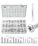 - Nuts And Bolts Assortment Kit, 810 Pcs, Stainless Steel M3 M4 M5 M6 Phillips New. Price: $16.41.