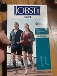 Jobst Sport Compression Socks 20-30 Mmhg Knee High Closed Toe White Large New. Price: $19.00.