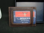 American Bison Rfid Card Front Pocket Leather 8035 Wallet In Box ! New. Price: $26.00.