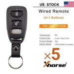 5 Xhorse XKHY21EN Vvdi Universal Wire Remote Key For Hyundai 3+1 Buttons New. Price: $34.95.