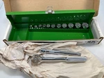Sk Tools 94513 3/8" 13PC Sae Chrome 6 Point Socket Set Metal Case Usa Made New. Price: $170.00.