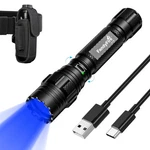 Night Fishing Blue Flashlight Rechargeable, 450-460NM Super Bright Sing... New. Price: $43.01.