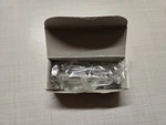 Emtek 2232 US15 3" Baseboard Door Stop Satin Nickel Open. Price: $12.99.
