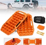 Recovery Tracks With Jack Base, Pair Off-road Traction Boards Orange New. Price: $79.99.
