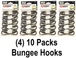 (4) Master Mechanic MM04 10 Pack Bungee Cord 5/1" Pvc Coated Steel "c" Hooks New. Price: $37.89.