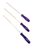 Snap Usa 3 Piece New Purple Long Mini Hard Handle Awl Hook Pick Set Rare. Price: $199.95.