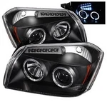 Spyder Projector Headlights Led Halo For Dodge Magnum - Black New. Price: $191.33.