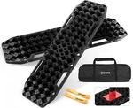 Black Recovery Tracks With Jack Base, Pair Multifunctional Traction Boards New. Price: $75.99.