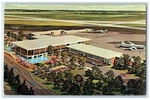 C1950 New Terminal Building Tulsa International Airport Oklahoma Postcard Used. Price: $9.72.