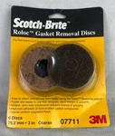 3M 07711 Inch Scotch-brite Roloc Gasket Removal Discs Coarse 6 New. Price: $14.95.