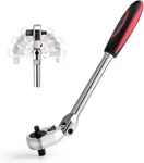Dual 3/8 And 1/4 Drive Flex Head Ratchet, 72-TOOTH Multicolor New. Price: $23.99.