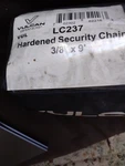 Vulcan Security Chain Premium Case-hardened 5/16 Inch X 3 Foot +/- 1.5 In... New. Price: $125.00.