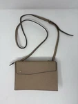 Valextra Slim Crossbody Bag Light Brown Tan Textured Leather Snap Pre-owned. Price: $895.00.