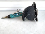 Dynabrade 52438 5" Dia. 7 Degree Offset Vacuum Cut-off Wheel Tool W/ Bench Mount Used. Price: $239.00.