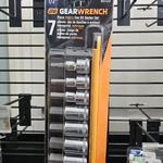 Gearwrench Piece 1/2" Drive Hex Bit Metric Socket Set W/ Rail 80720 New. Price: $34.00.