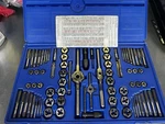 Irwin 26376 Pc Machine Screw/fractional/metric Tap + Hex Die Set Complete Used. Price: $250.00.