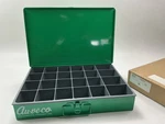 Auveco 1-924B 24-COMPARTMENT Large Metal Parts Drawer, Light Green, Steel, Usa New. Price: $71.95.