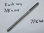 Kwik Way 3/8" +.016" Valve Seat Grinder Grinding Pilot .437" Top Used. Price: $45.99.
